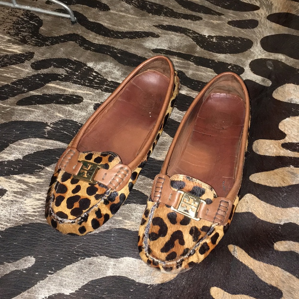 Authentic Tory Burch Leopard Loafers
